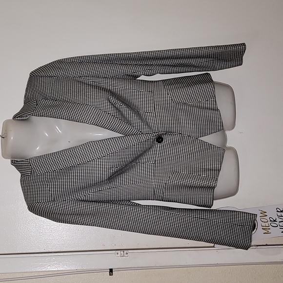 Vintage Houndstooth Blazer Jacket soft - Picture 1 of 6